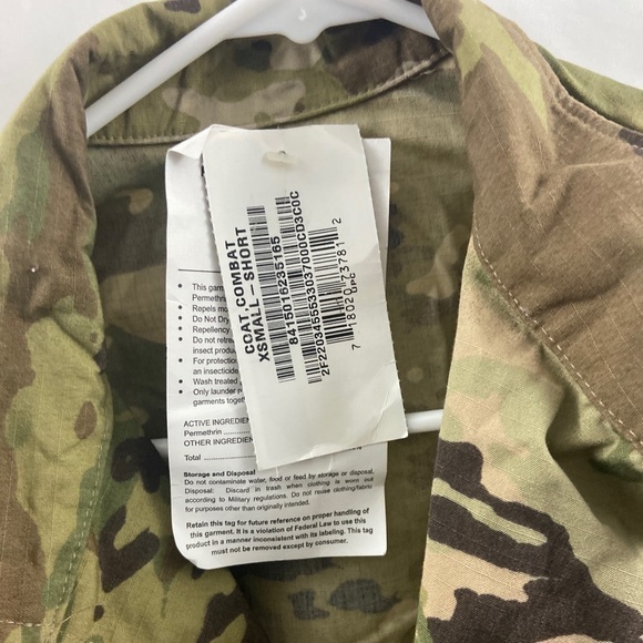 USGI Camo Army Combat Sz Xsmall Short Jacket NWT - Picture 2 of 9